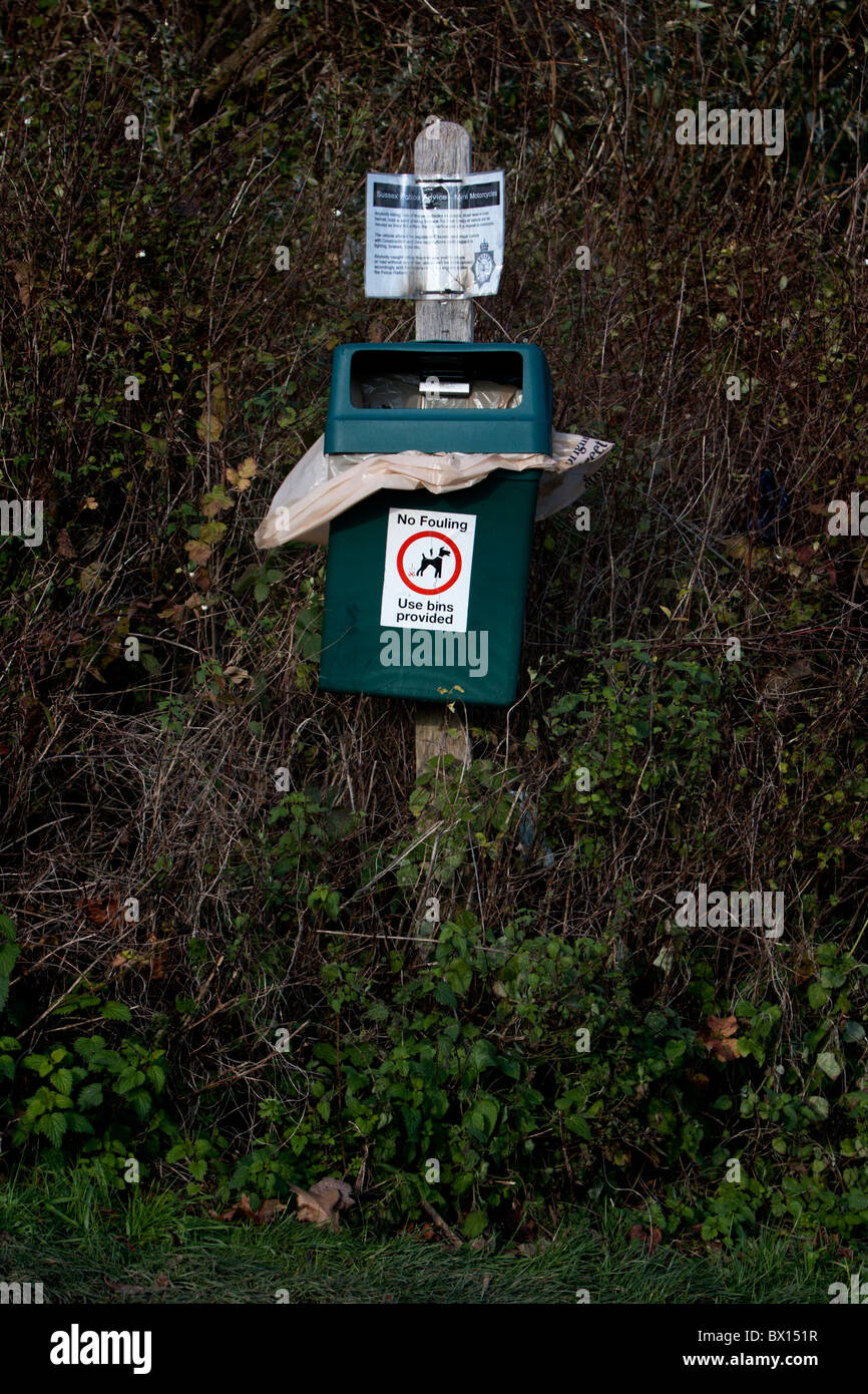 Dog litter bin in Brighton, UK Stock Photo Alamy