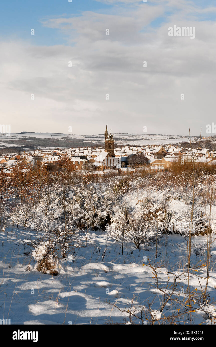 Blackhill and Shotley Bridge viewed from the outskirts of Consett Stock