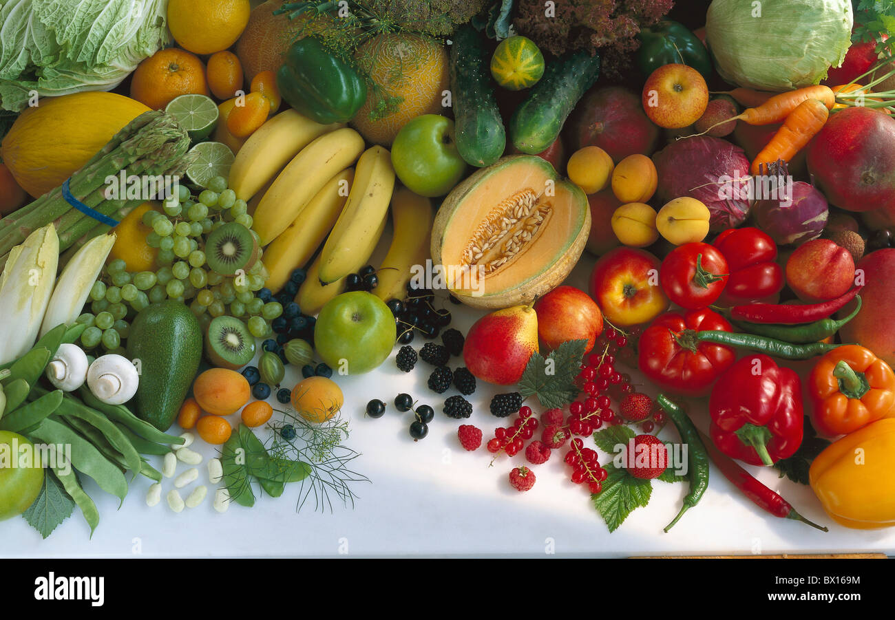 Assorted Food Fresh Fruit Fruits Group Healthy Ingredient Produce Raw