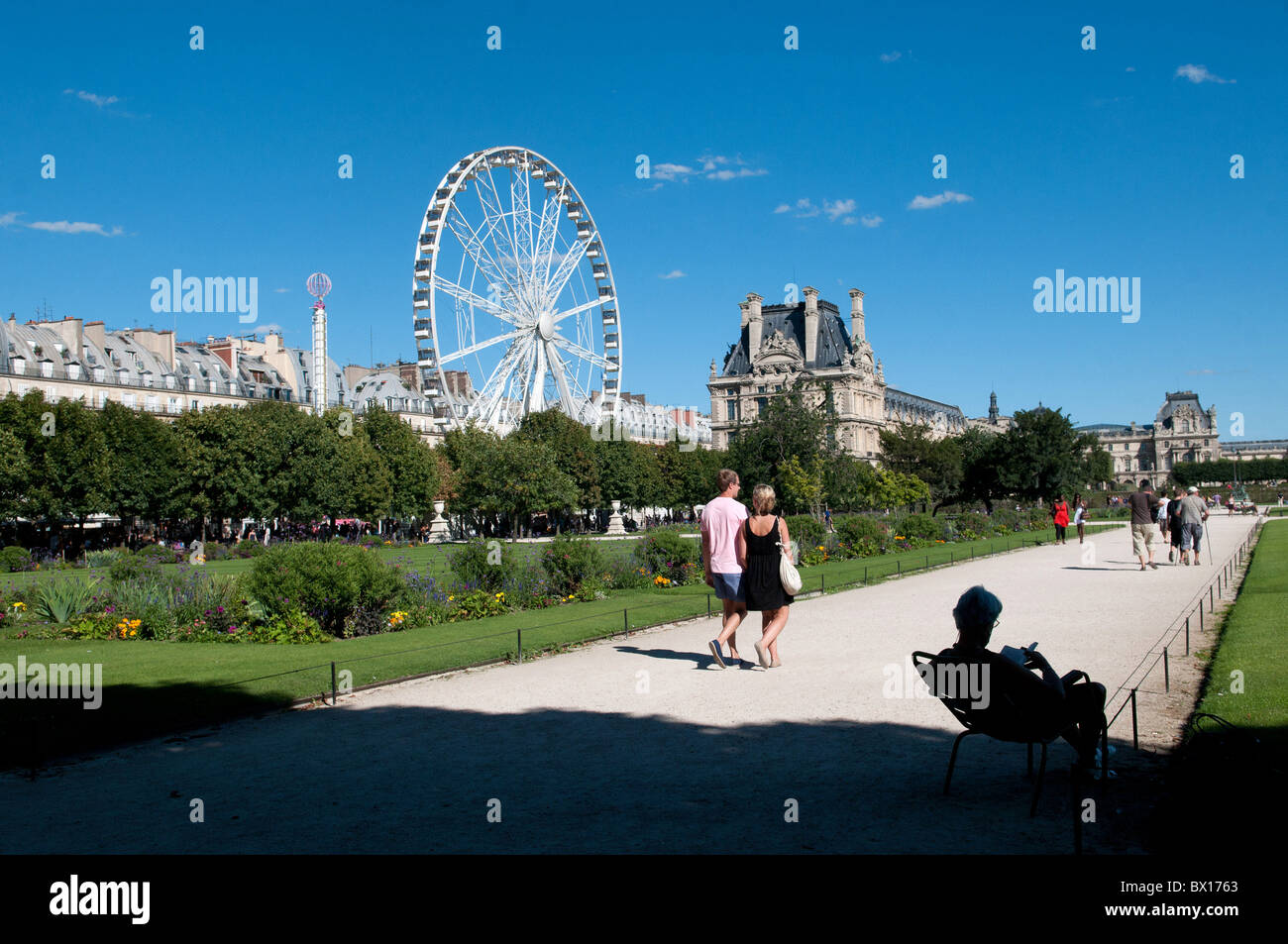 Paris (75): The Tuileries Garden Stock Photo