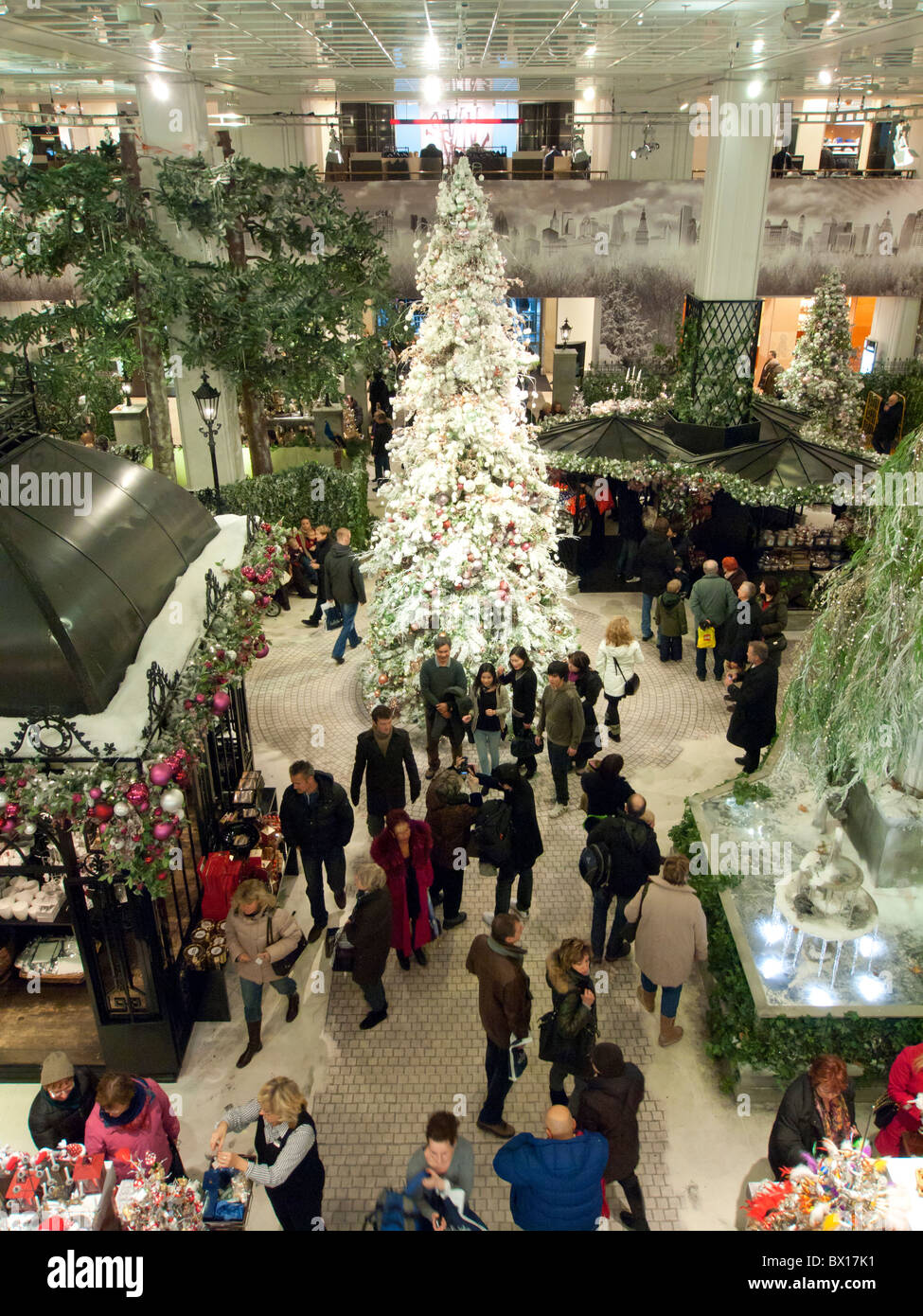 Interior Of Famous Kadewe Kaufhaus Des Westens Department Store At Christmas In Berlin Germany Stock Photo Alamy