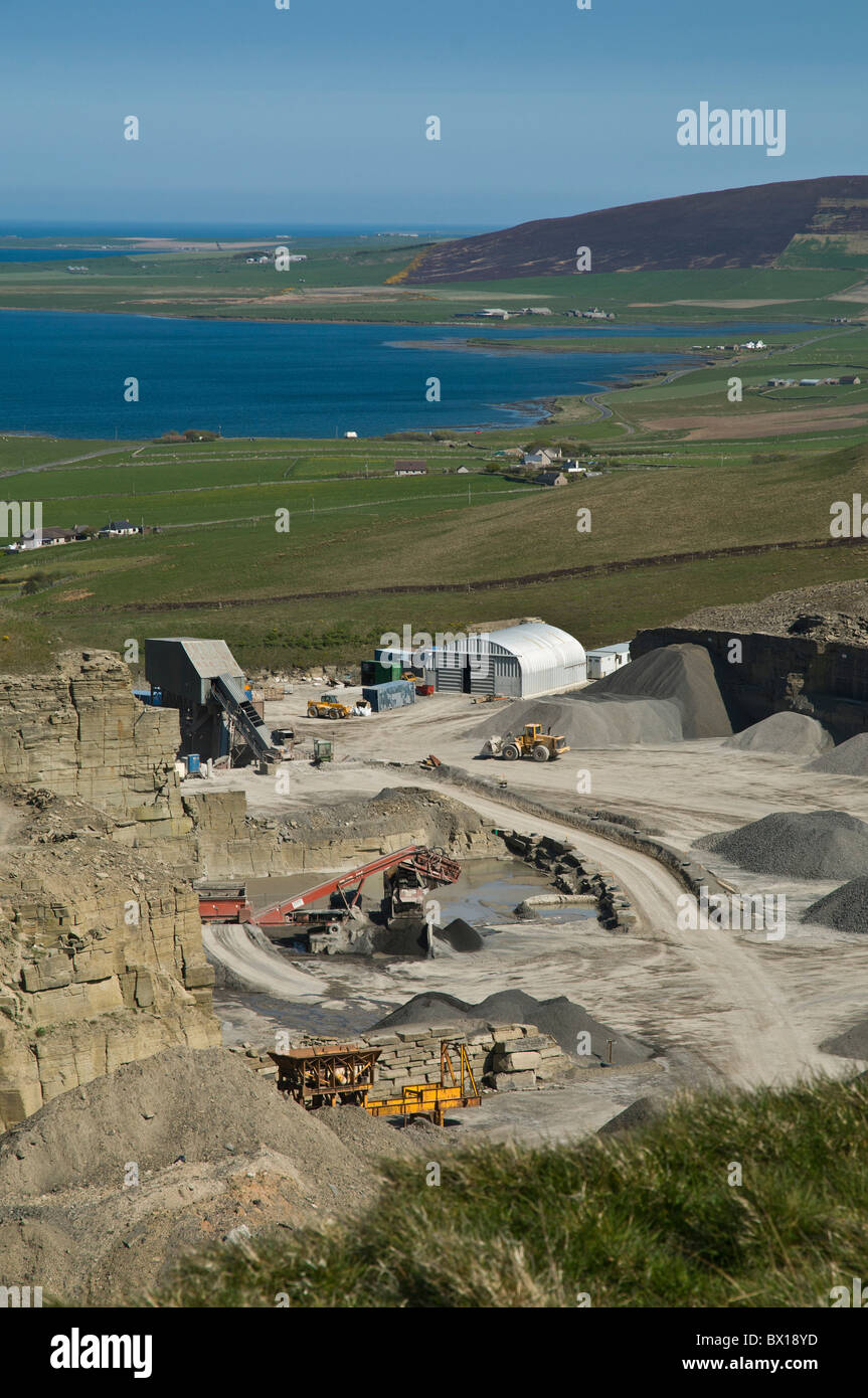 dh Finstown FIRTH ORKNEY Heddle Hill Orkney stone quarry Stock Photo