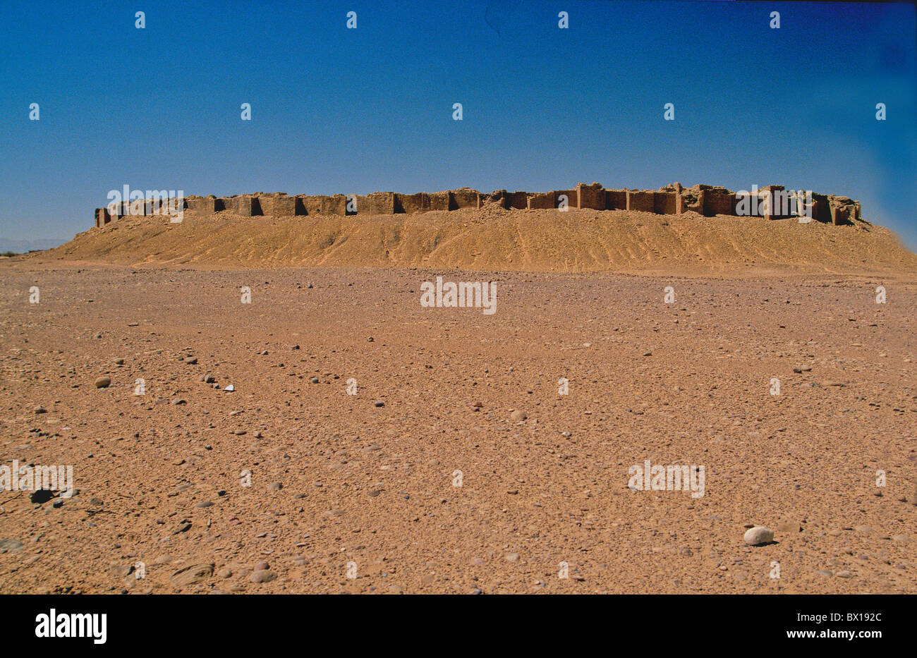 archaeological Site 500-150 Before Christ Barakish North-east Yemen Arabia Orient ruins desert historical Stock Photo