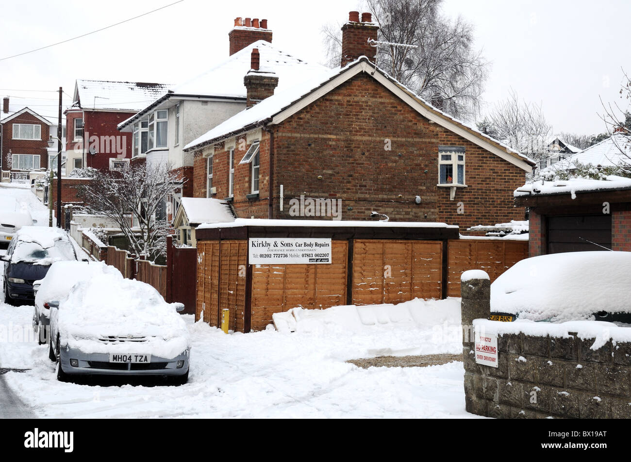 bournemouth winton kirkby and sons cranmer rd dec 2nd 2010 snowfall