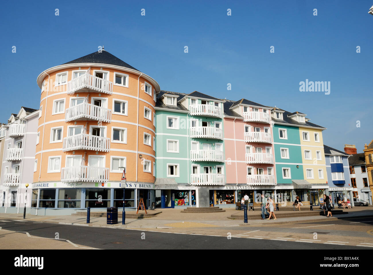 The King's Hall residential flats and commercial units, Aberystwyth, Wales Stock Photo Alamy