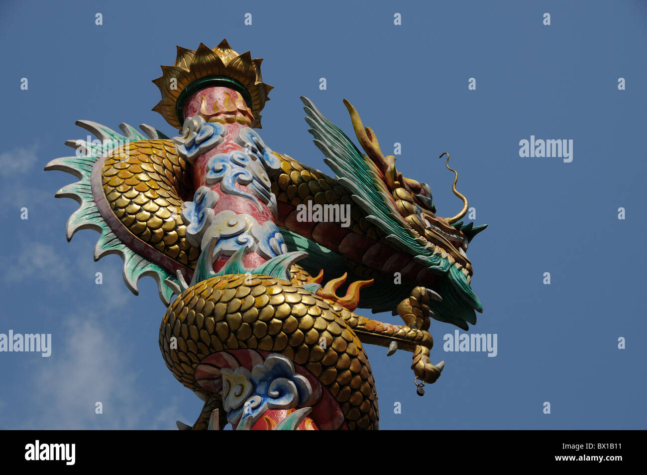 Dragon at Wat Chana Songkhran in Bangkok Stock Photo