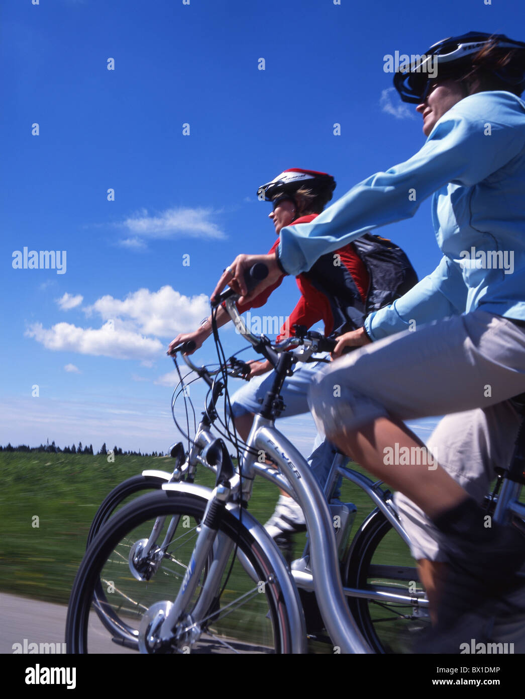 bicycle bike electric Flyer group scenery landscape spare sports summer  Switzerland Europe time tour b Stock Photo - Alamy