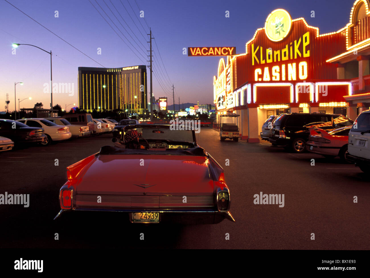 1962 Caddy Klondike Casino Las Vegas Nevada USA America United States car vintage car cabriolet Stock Photo