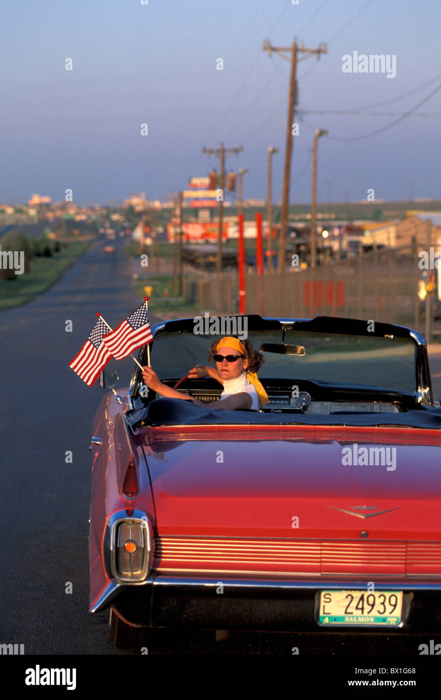 Amarillo Fully Released Girl Pink 1962 Cadillac