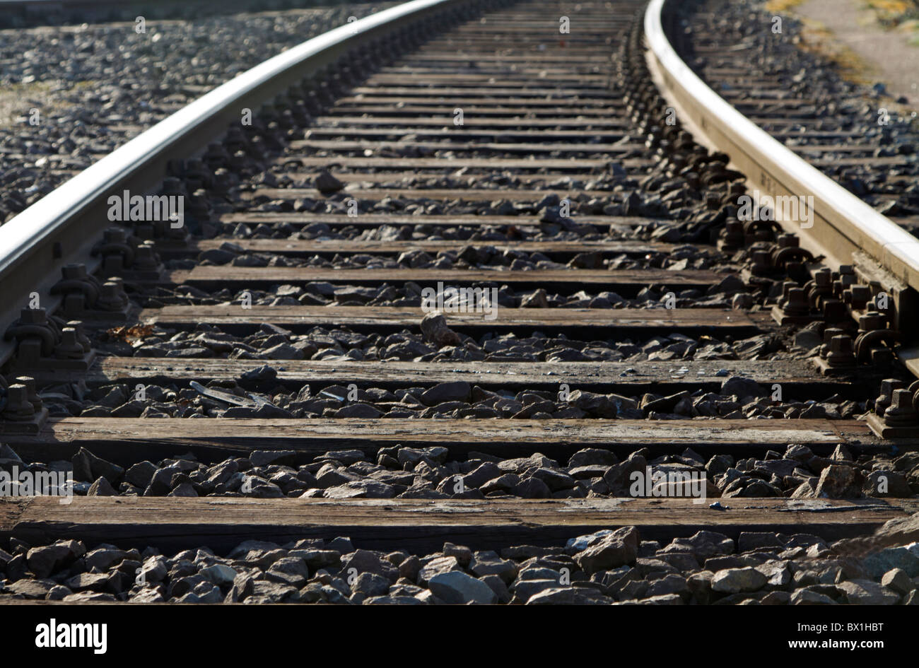 Railway track Stock Photo