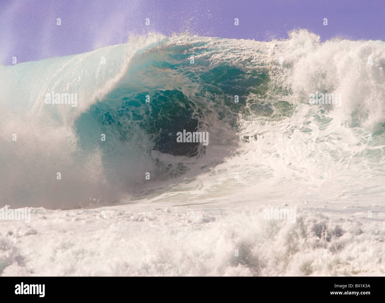 Sea surf wave foam waves foaming Hawaii Stock Photo - Alamy