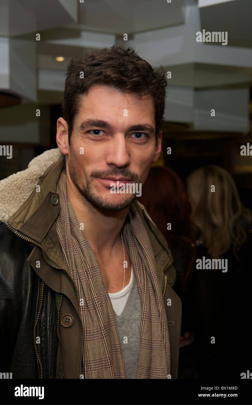 Model David Gandy attends the restaurant opening of Inamo St. James in London on December 2, 2010. Stock Photo