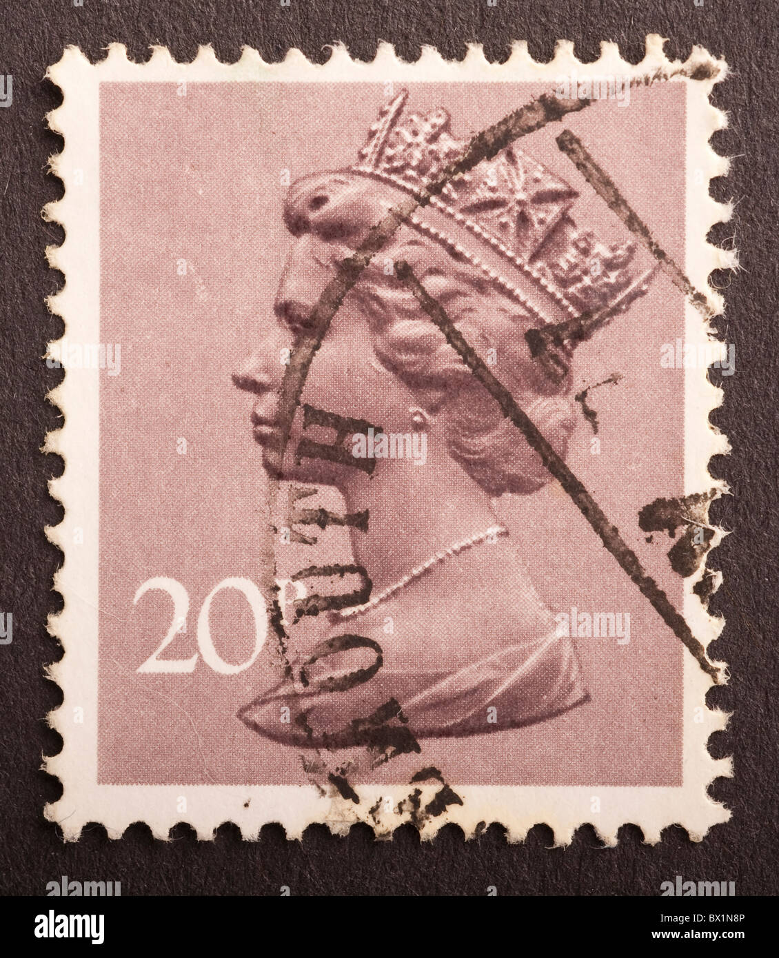 United Kingdom Postage Stamp 20p, Machin Stock Photo