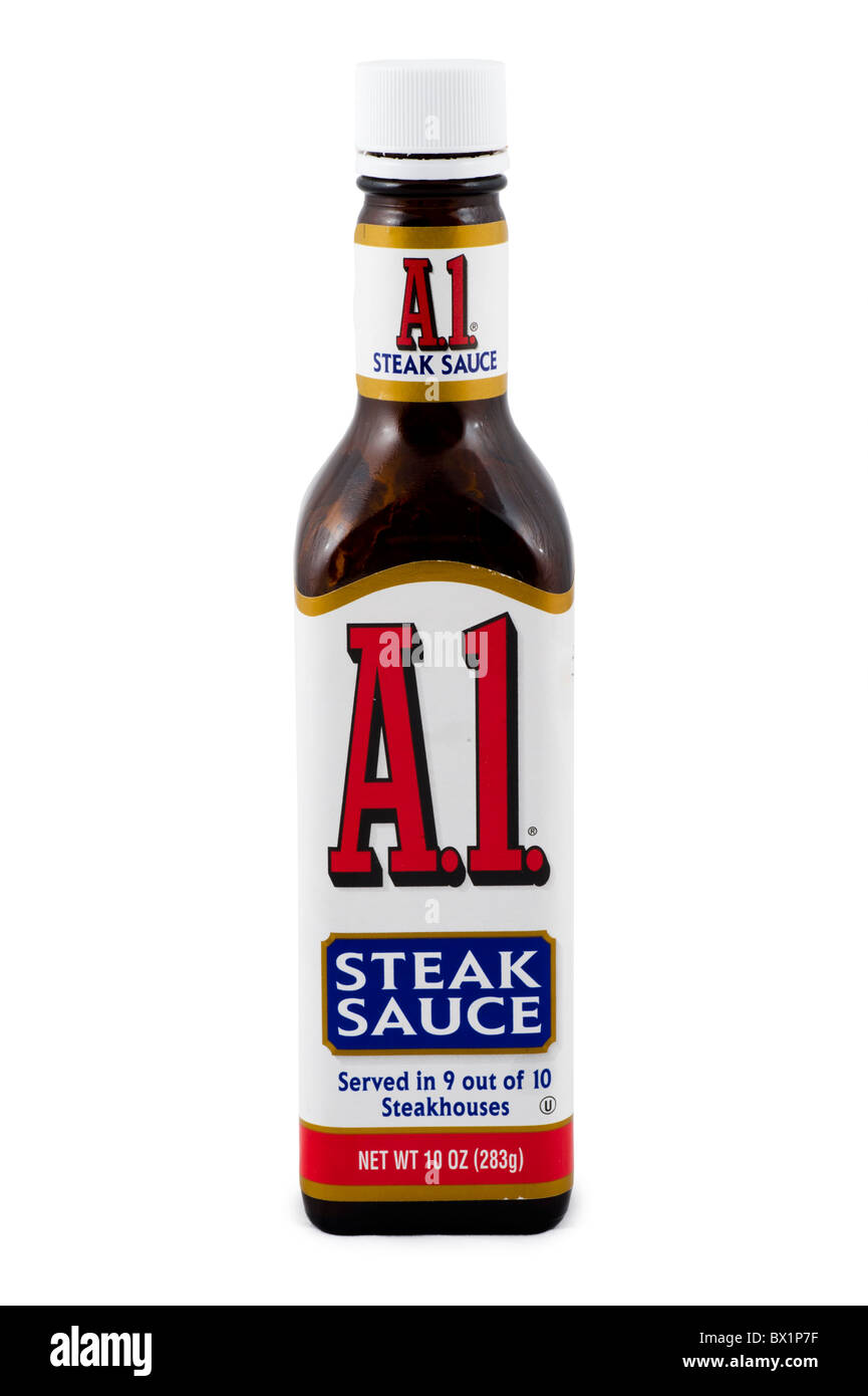 Bottle of A1 Steak Sauce, USA Stock Photo