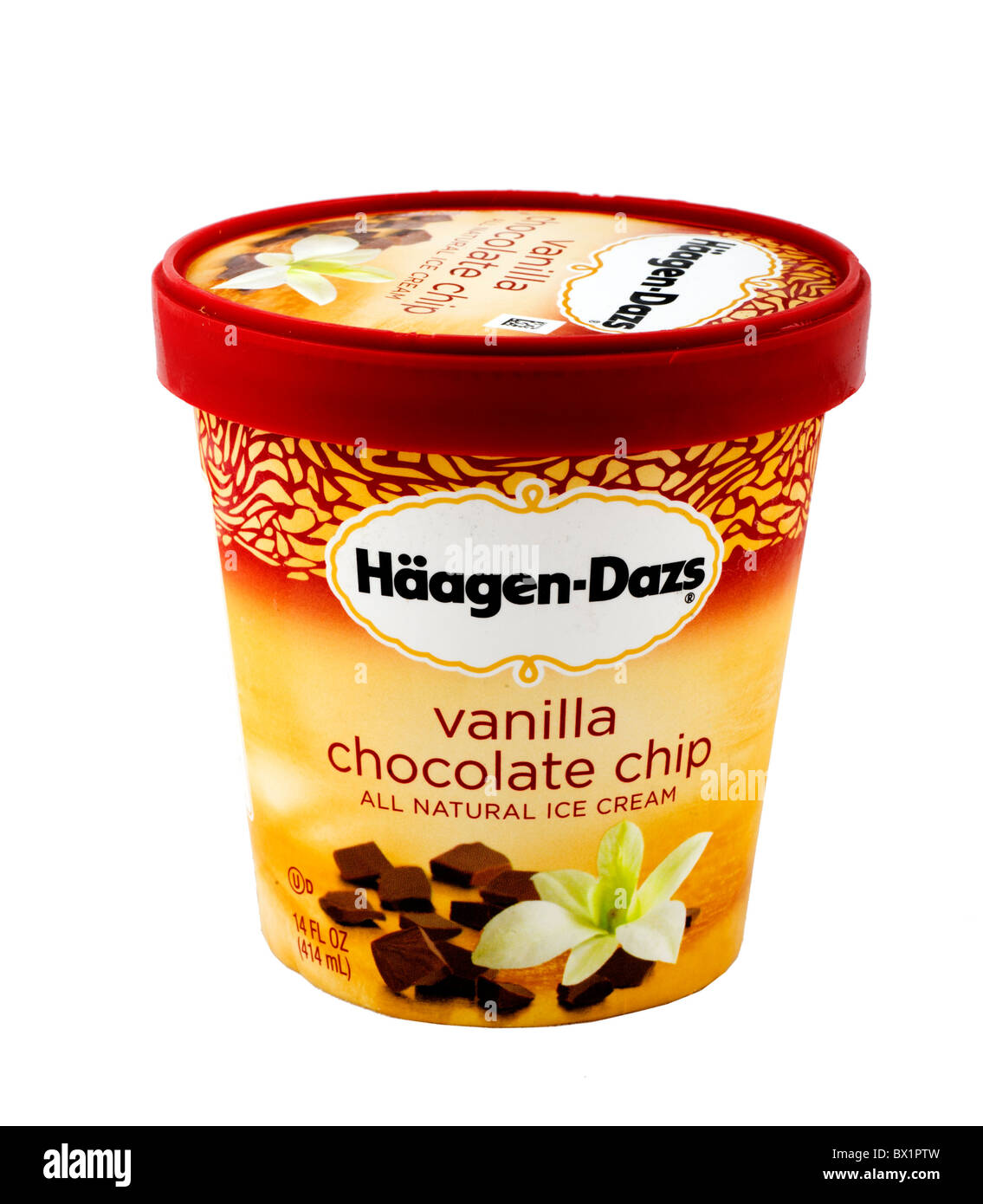 Tub of Haagen-Dazs Ice Cream, USA Stock Photo