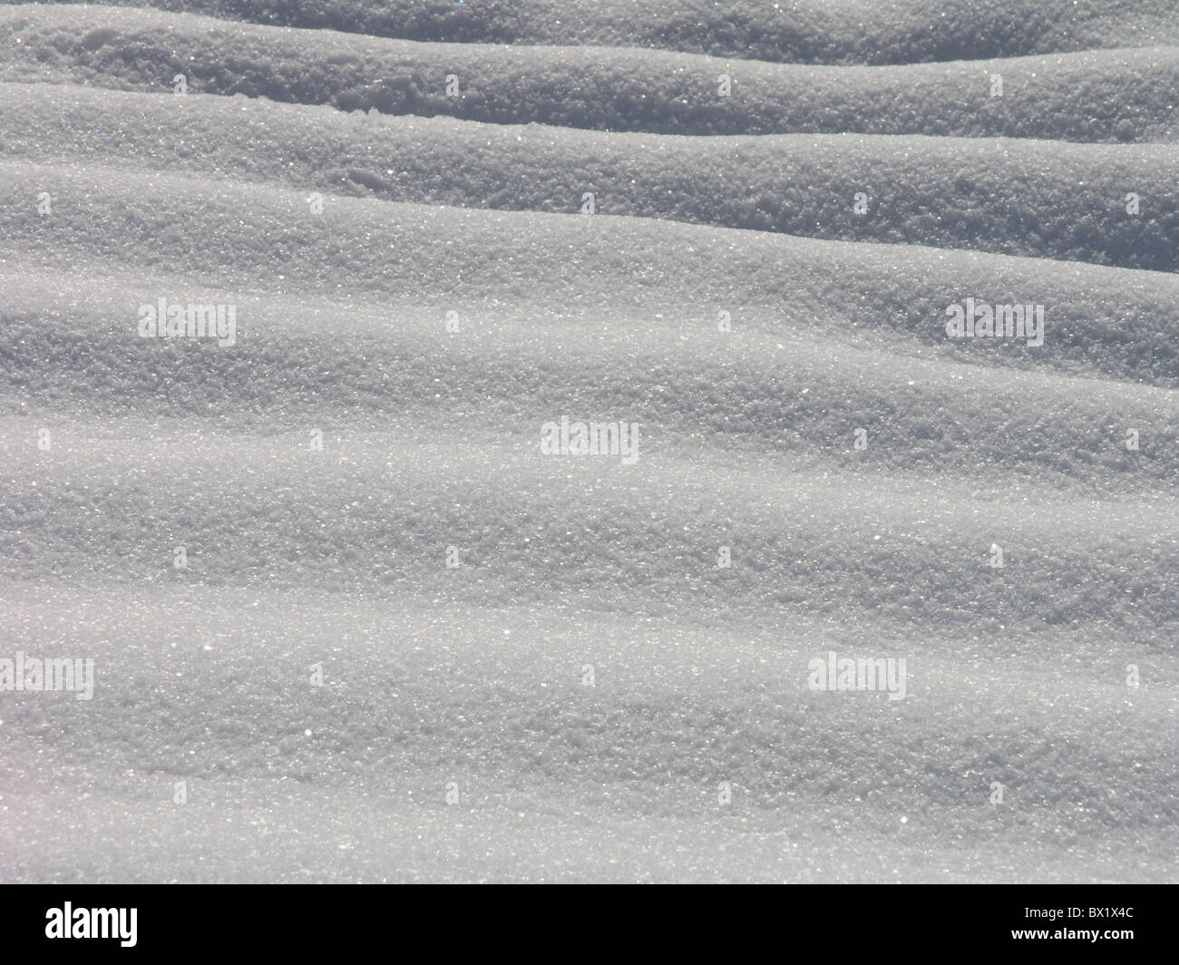 black and white snow structure surface waves Winter Stock Photo