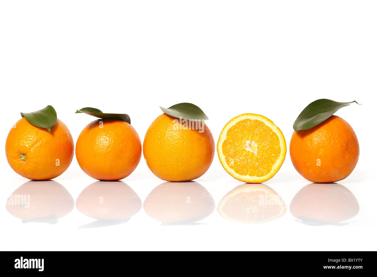 fresh oranges Stock Photo