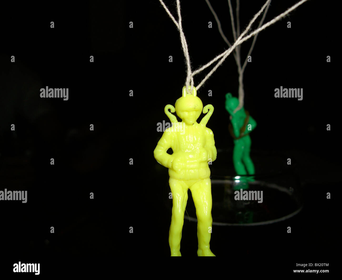 Plastic christmas cracker parachute toy hires stock photography and