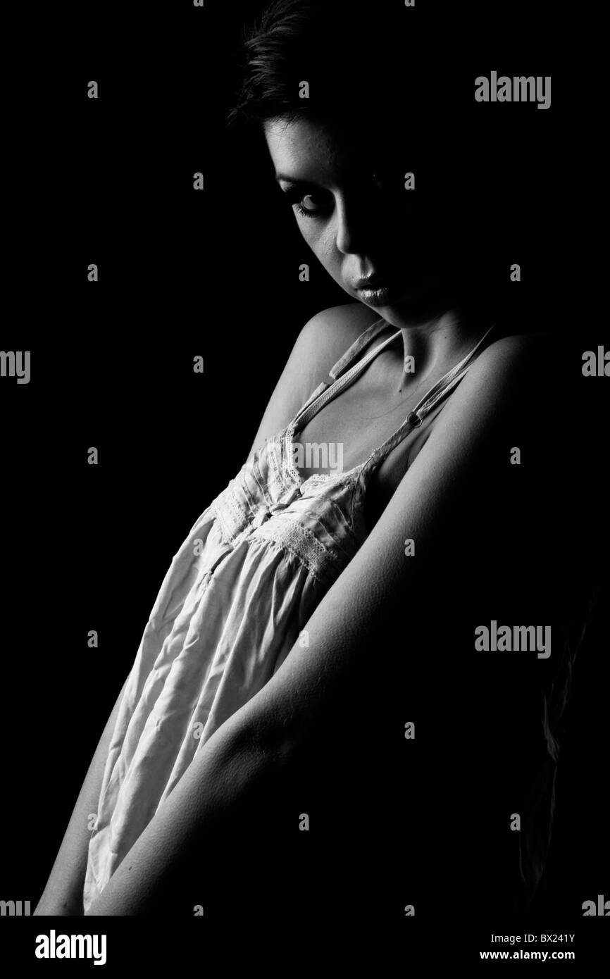 Black and white model pose Black and White Stock Photos & Images - Alamy