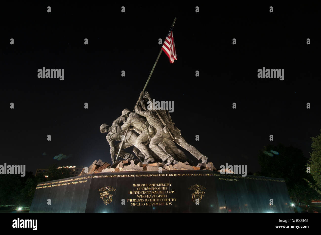 The United States Marine Corp Memorial in Arlington, VA Stock Photo - Alamy