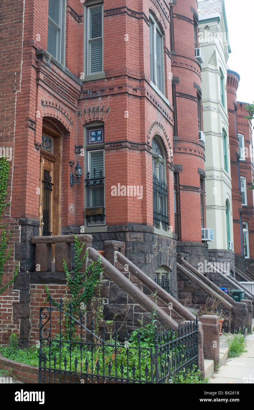 Row houses in the Eastern Market district Stock Photo Alamy