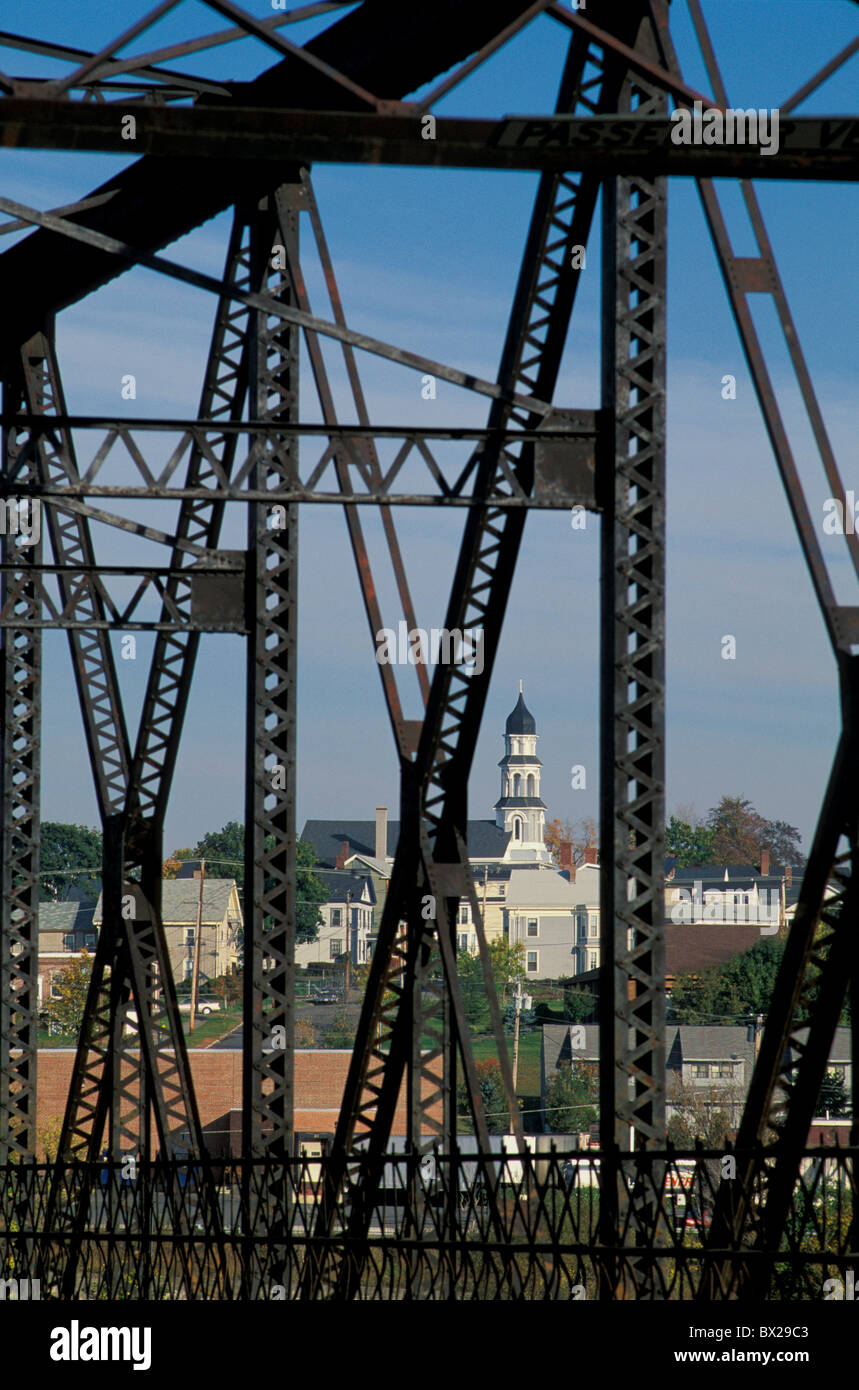 Penobscot River bridge bridge construction building detail Bangor Maine