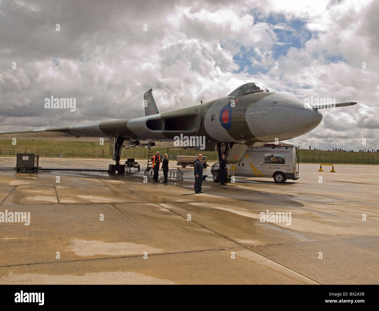 vulcan jet aircraft Stock Photo