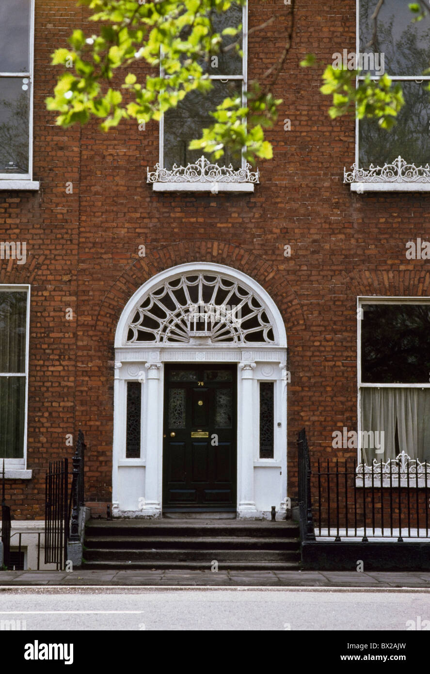Dublin,Co Dublin,Ireland;Exterior View Of Georgian Style Architecture Stock Photo
