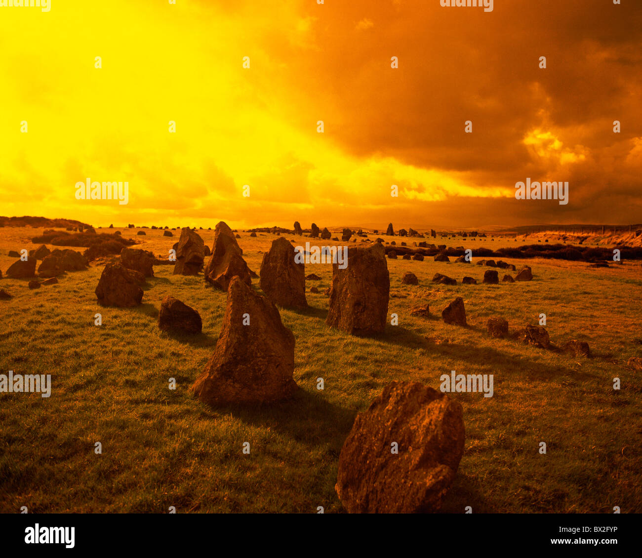 Beaghmore Stone Circles, Near Cookstown, Co Tyrone Stock Photo Alamy
