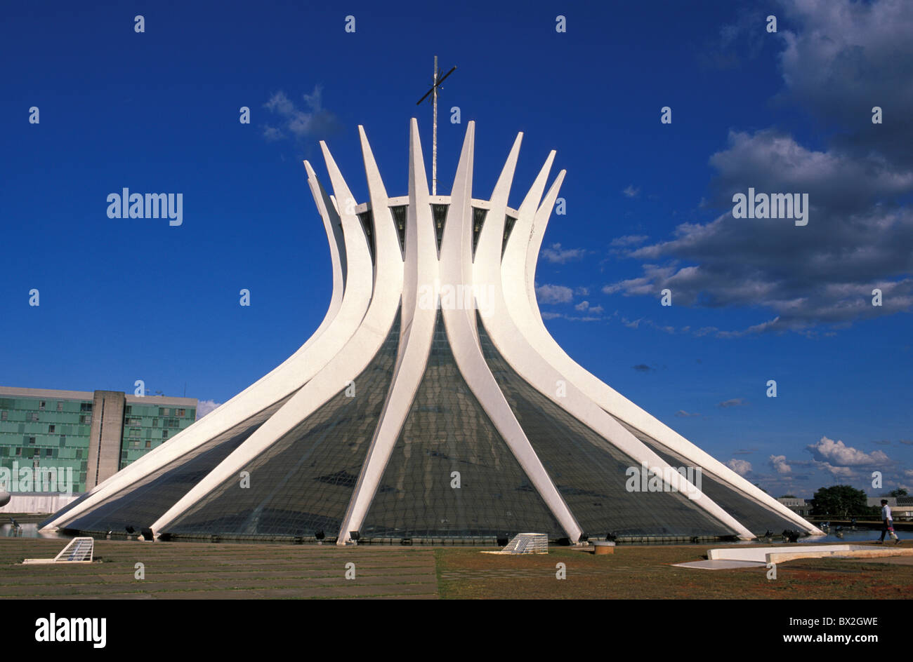 Cathedral Brasilia Brazil South America modern architecture church Stock Photo