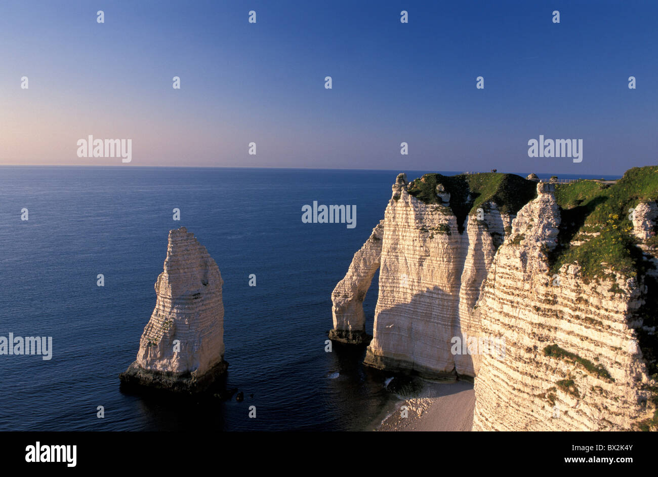Sea cliffs Etretat Normandie Normandy France Europe Stock Photo - Alamy