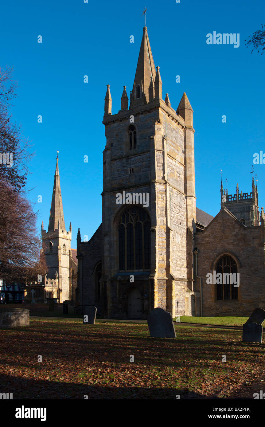 THE CHURCH OF ST LAWRENCE ON THE SITE OF EVESHAM ABBEY GLOUCESTERSHIRE