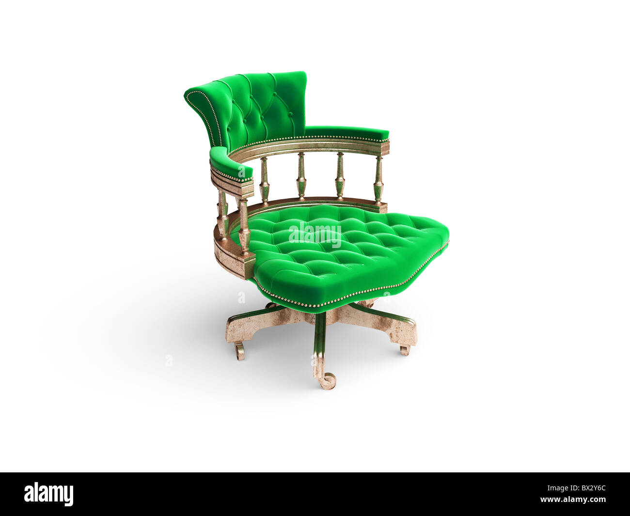 isolated classic velvet chair Stock Photo Alamy