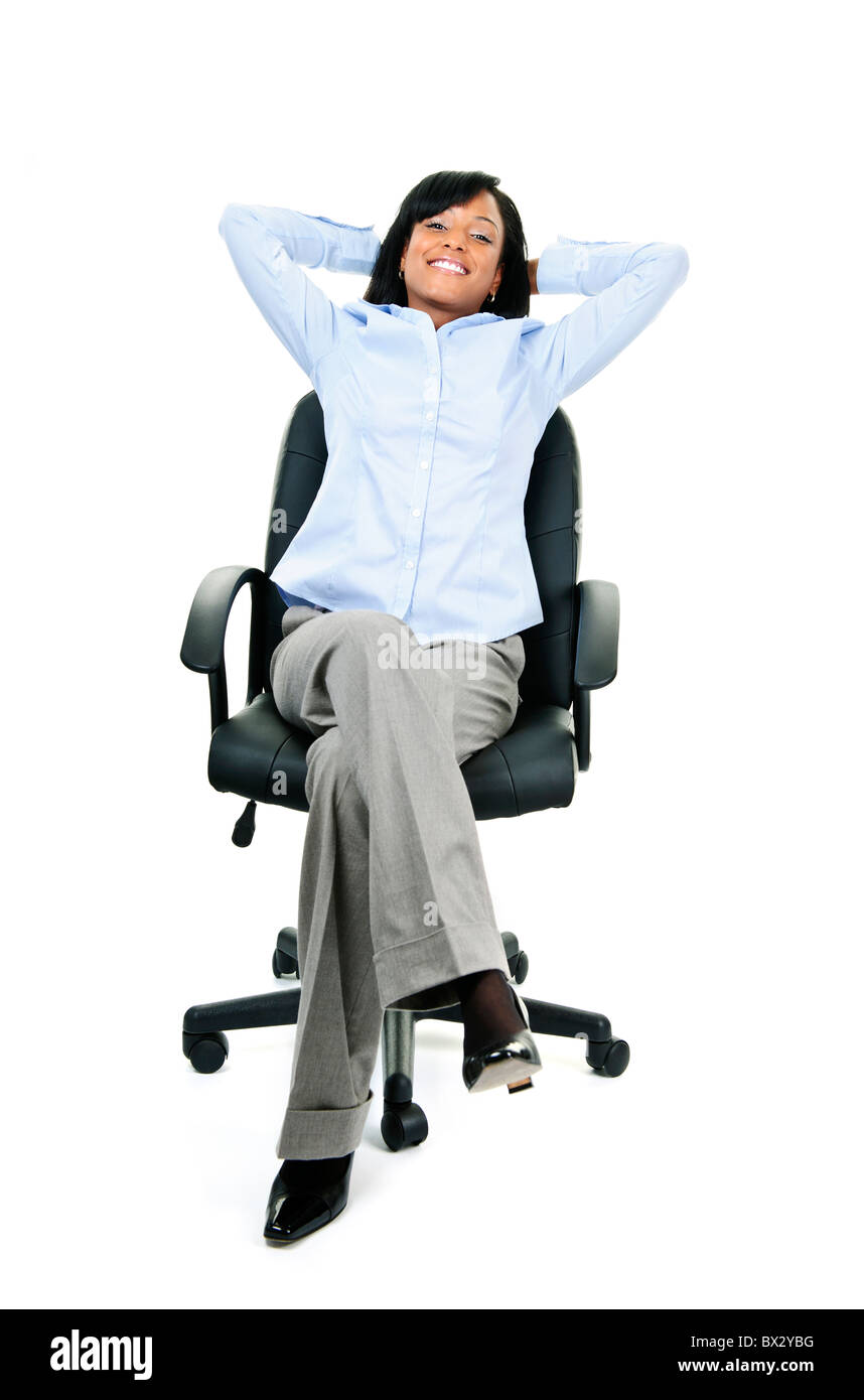 Young girl sitting in chair Cut Out Stock Images & Pictures Alamy