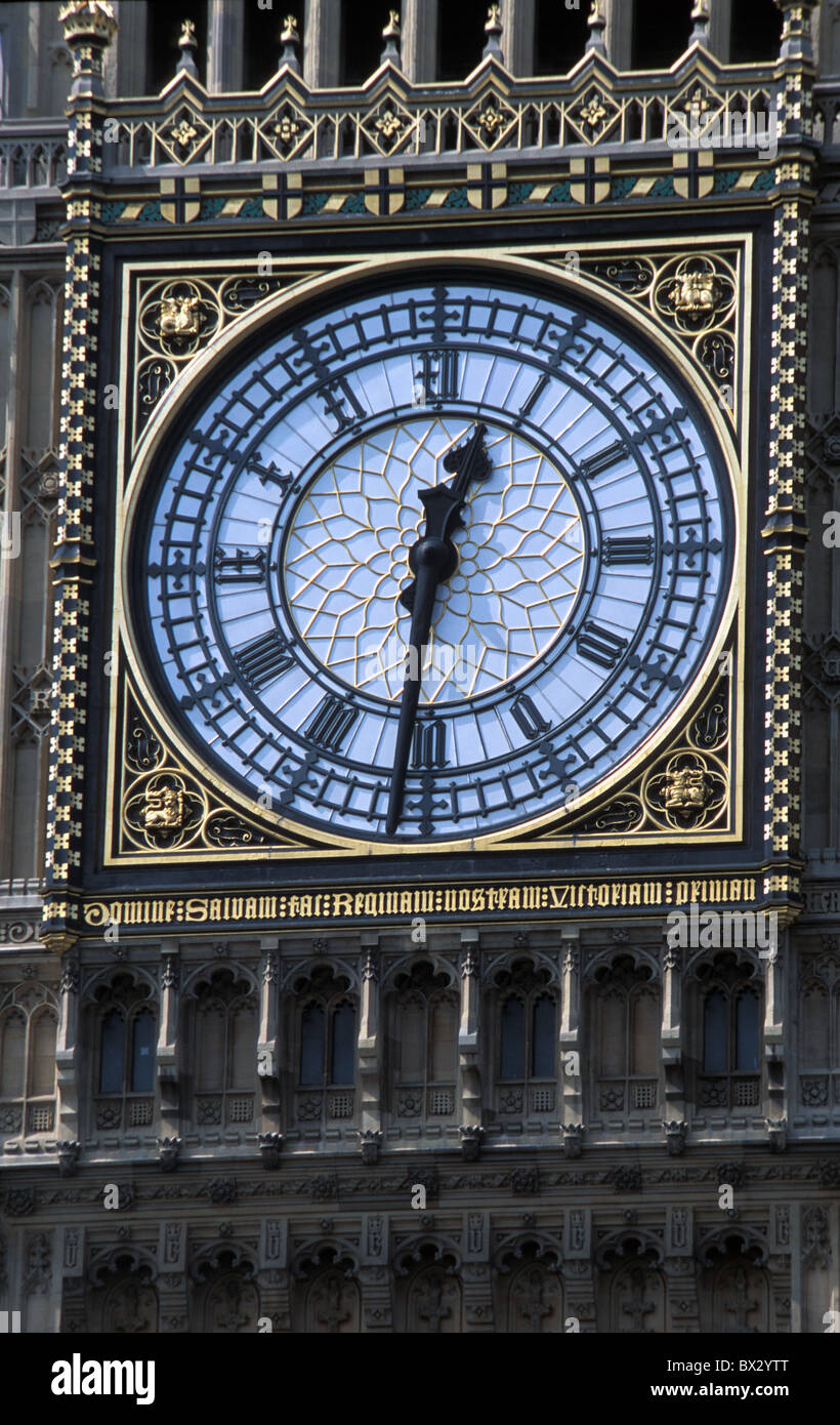 Augustus Pugin design the Great Clock. The iron frame of the Great Clock's  faces are 7 metres, 23 feet, in diameter Stock Photo - Alamy