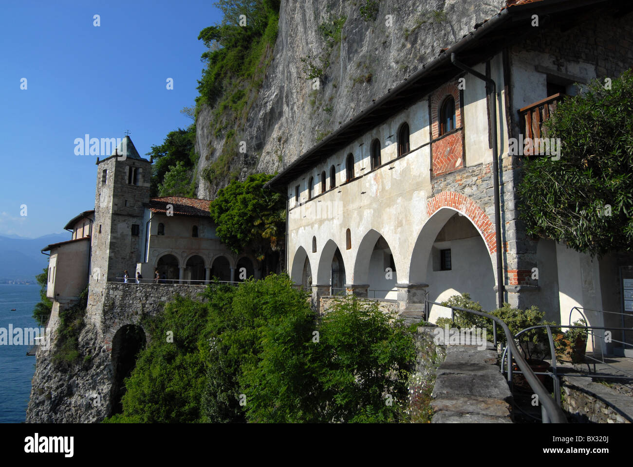 Cloister Santa Caterina del Sasso, Lago Maggiore, Italy Stock Photo