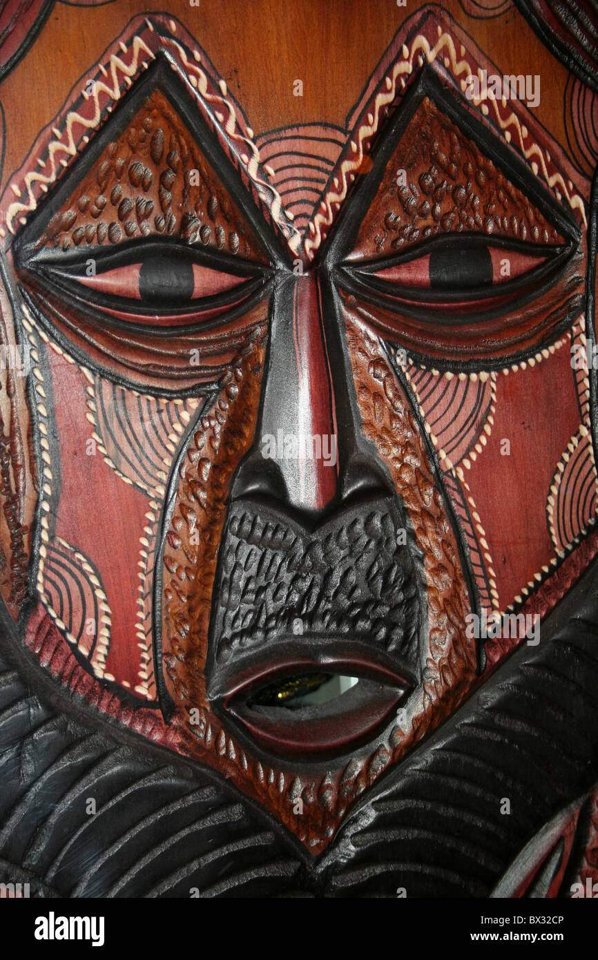Traditional Ethiopian Carved Wooden Mask Stock Photo Alamy