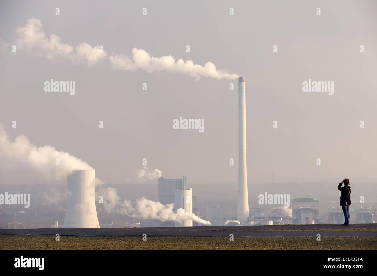 Coal fire power station, Germany. Stock Photo