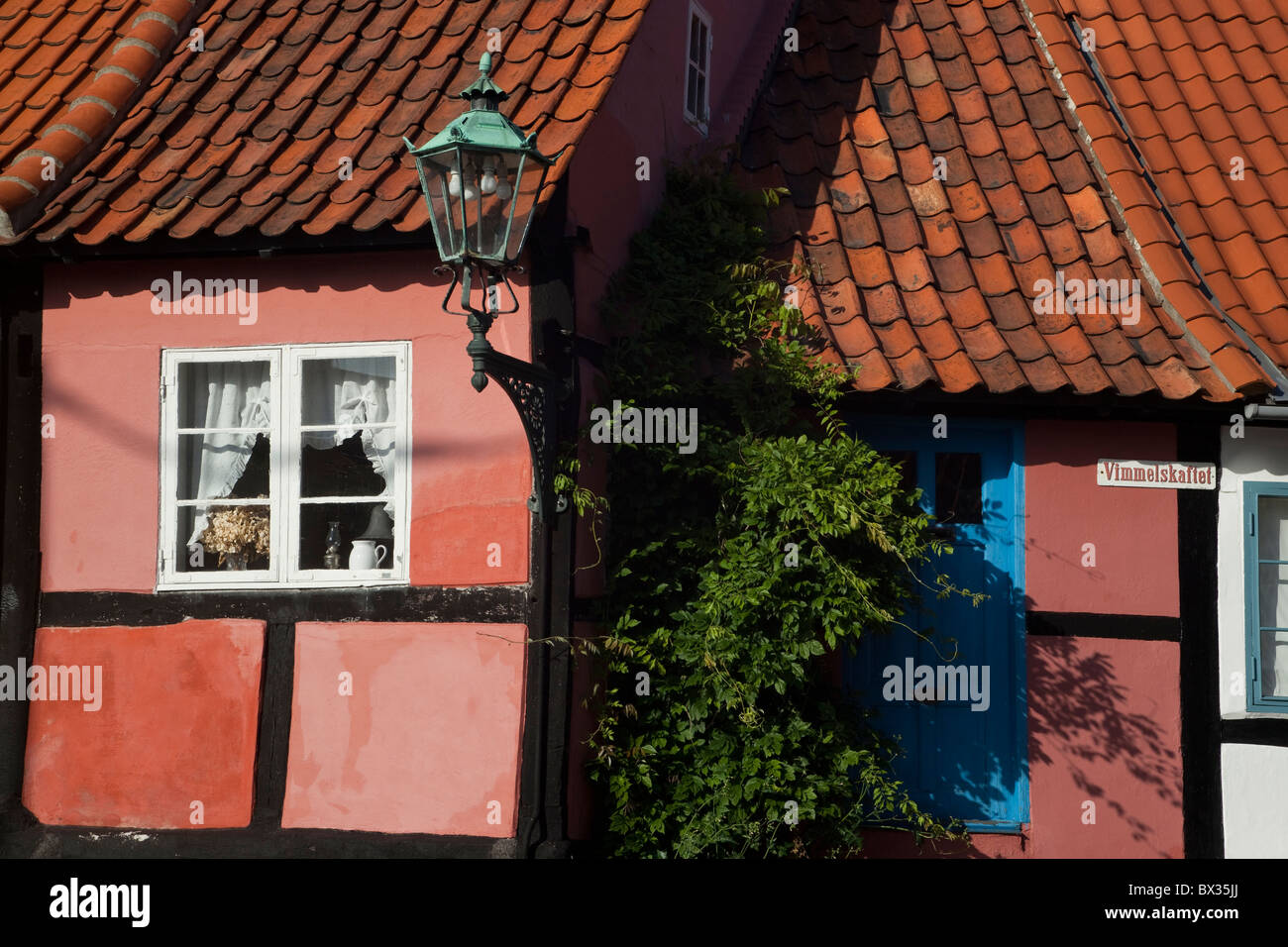 Small old house. Rønne. Bornholm. Denmark. Stock Photo