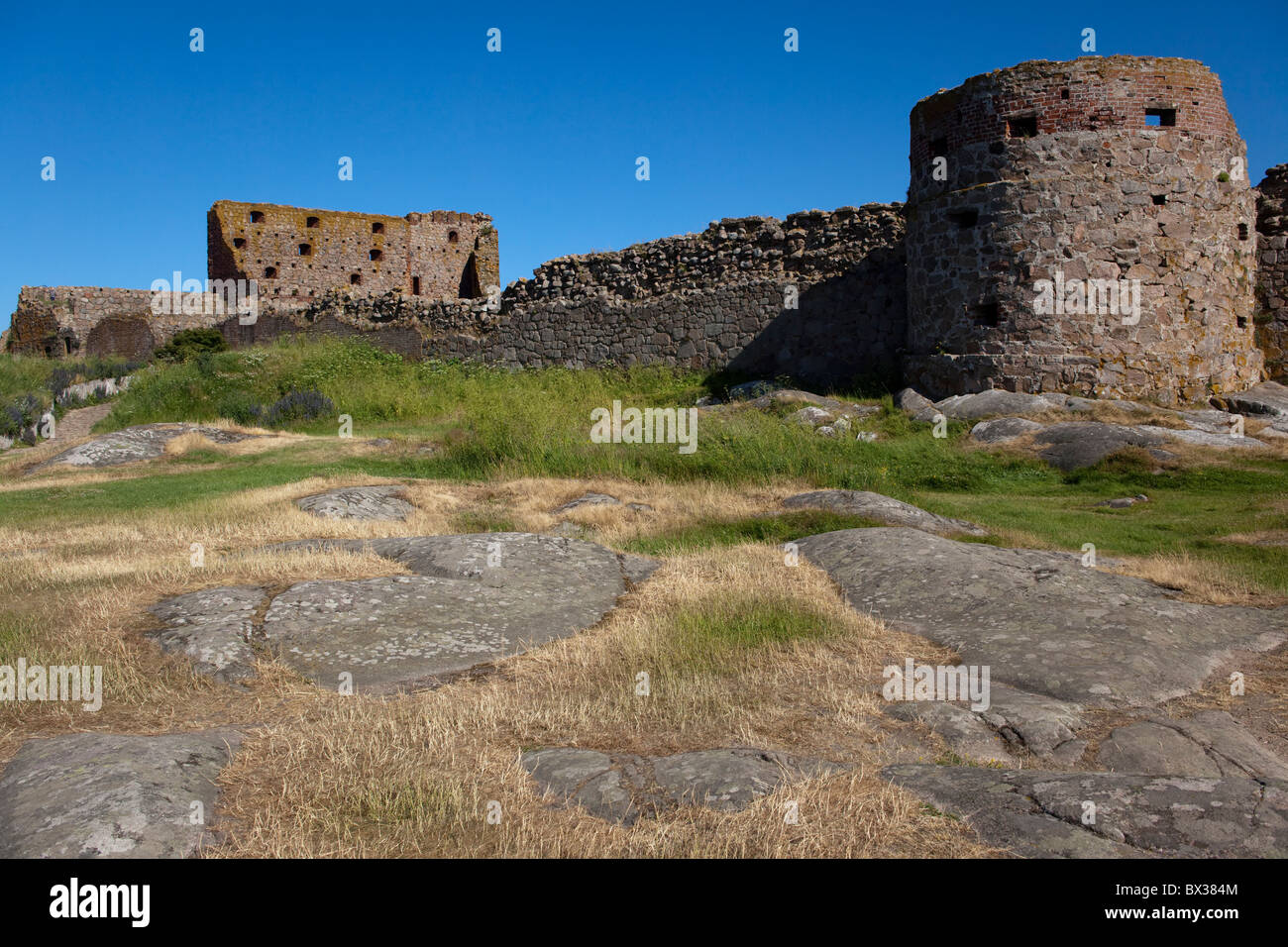 Hammershus Fort. Bornholm, Denmark Stock Photo Alamy