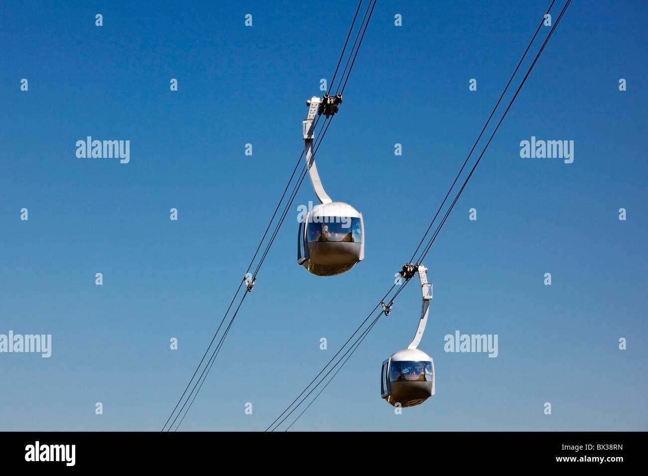 Portland Aerial Tram; Portland, Oregon, United States Of America Stock Photo