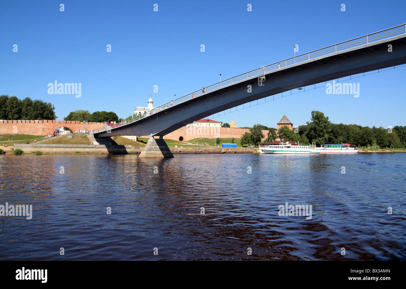bridge through river Stock Photo