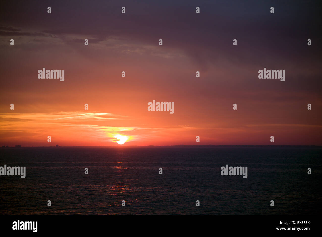 dramatic sunset Stock Photo