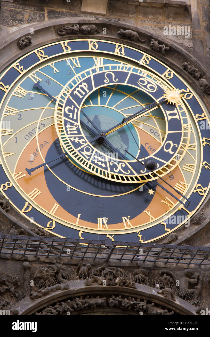 astronomical clock in prag, czech republic Stock Photo