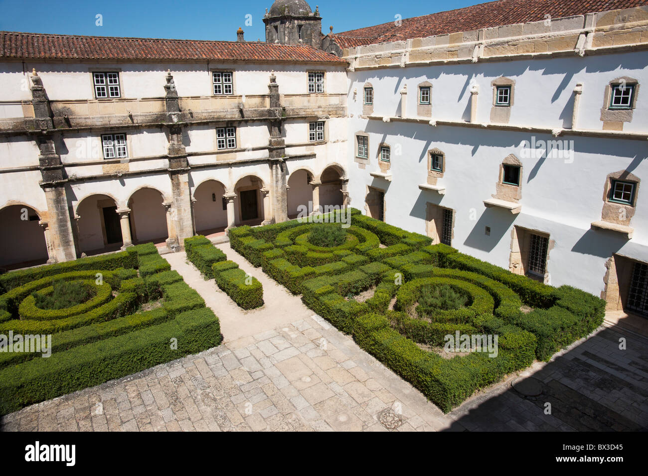 Cloisters In The Convent Of The Order Of Christ; Tomar, Portugal Stock Photo