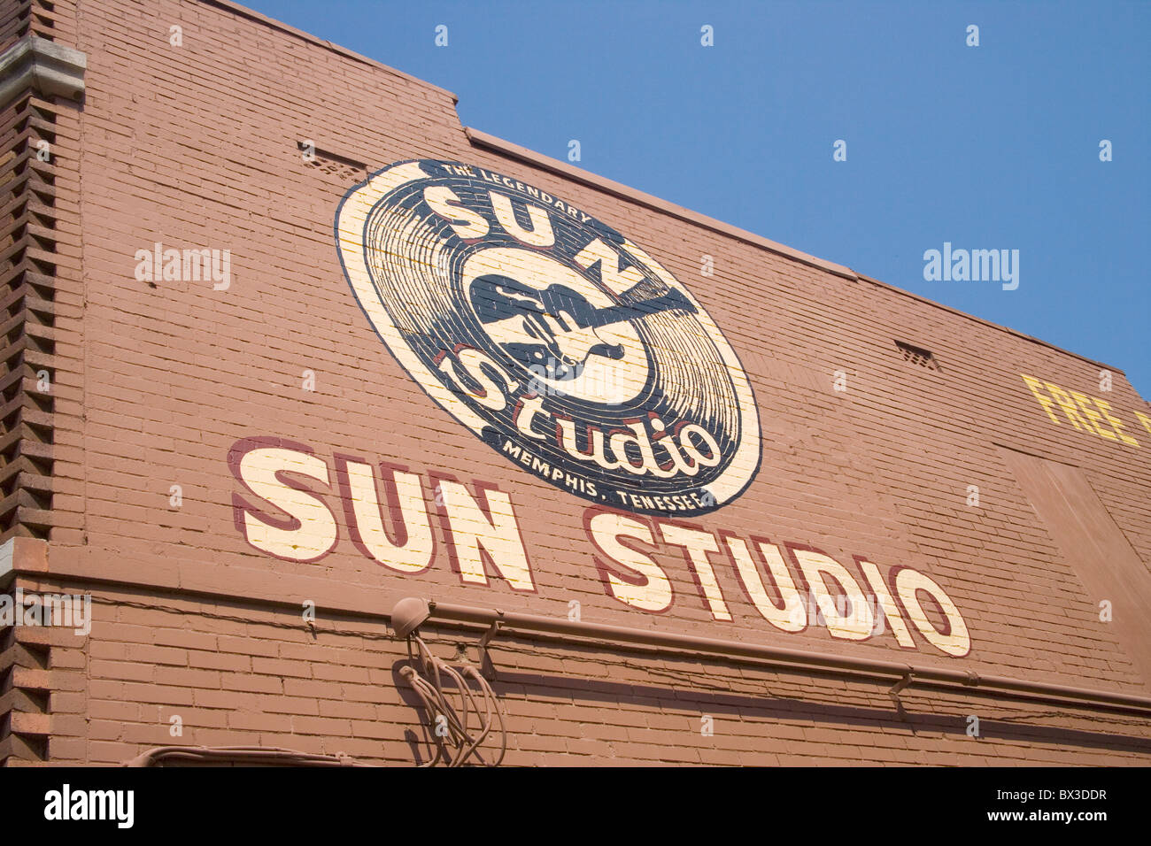 sun record studios memphis tennessee where Elvis recorded much of his early work Stock Photo