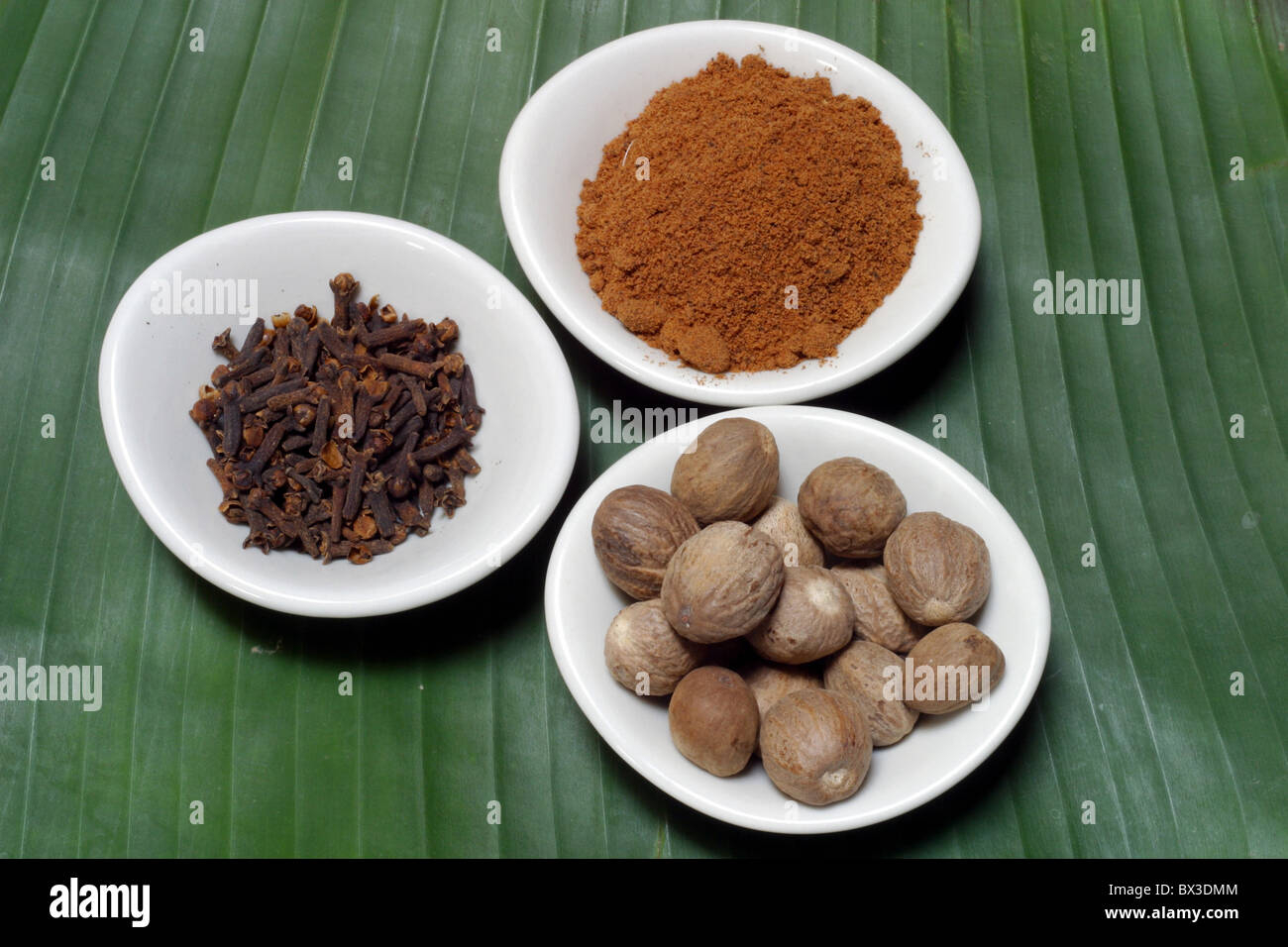 spices kitchen nutmeg cloves food cooking Stock Photo Alamy