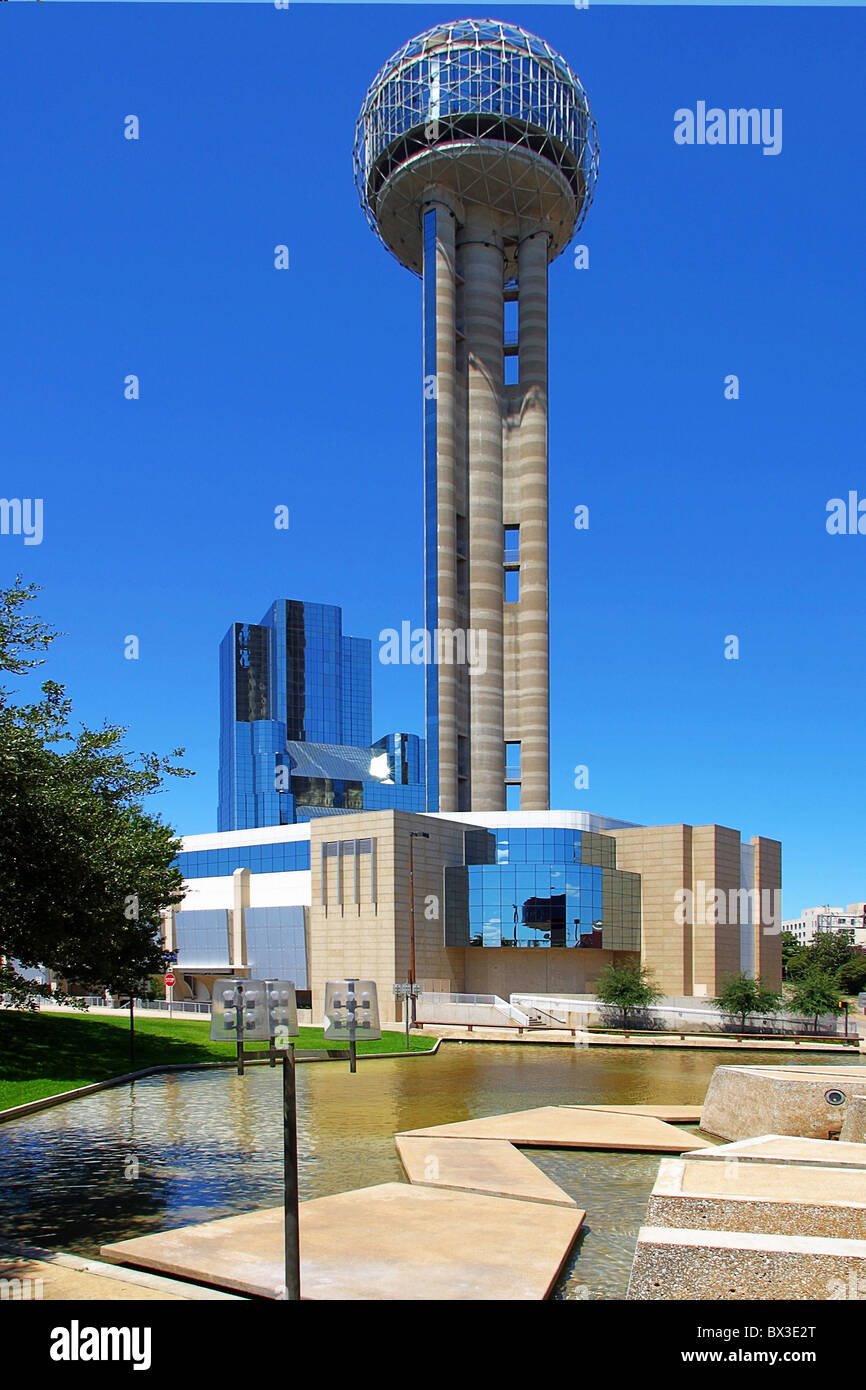 USA America United States North America Texas Dallas Reunion Tower tourist attraction modern architecture Stock Photo