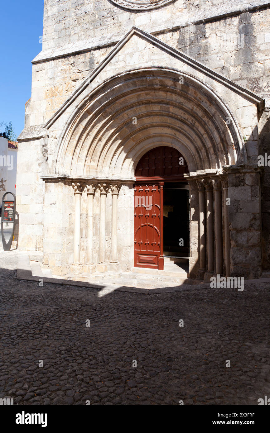 São João de Alporão Church built by the Hospitaller Knights. 12th/13th century Romanesque and Gothic. City of Santarém, Portugal Stock Photo