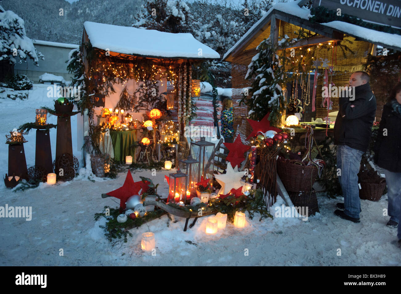 Christmas market in ettal germany hires stock photography and images
